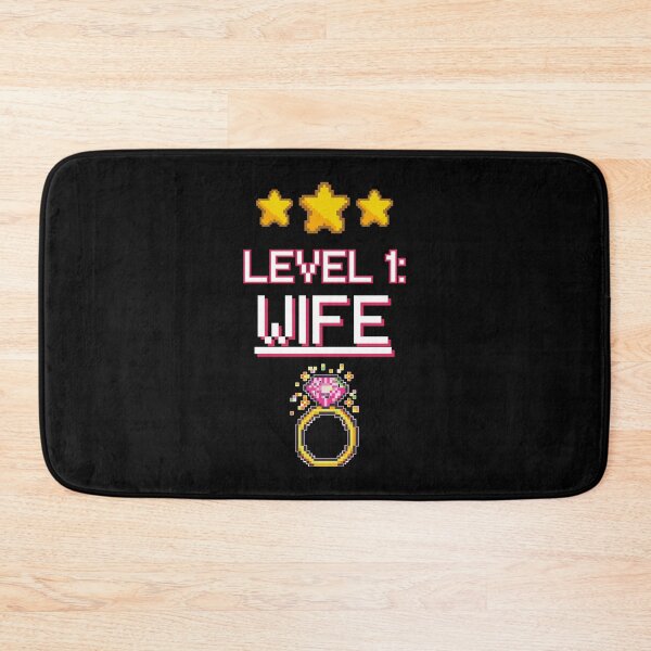 Item preview, Level 1 Wife - Funny Gamer Bride Wedding 8-Bit Pixel Art designed and sold by JB-designstudio.