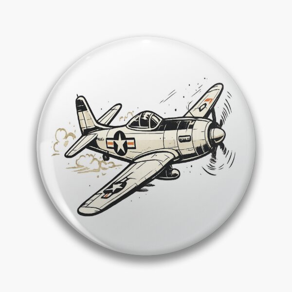 Item preview, Vintage Fighter Plane Illustration – Retro Aviation Art designed and sold by myforestfog.