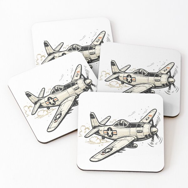 Item preview, Vintage Fighter Plane Illustration – Retro Aviation Art designed and sold by myforestfog.