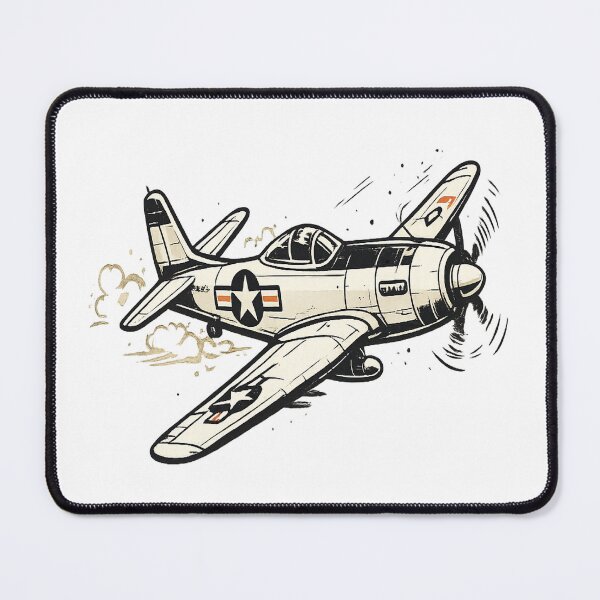 Item preview, Vintage Fighter Plane Illustration – Retro Aviation Art designed and sold by myforestfog.