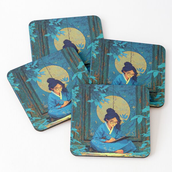 Item preview, Wise and Courageous Woman Scholar Under Moonlight designed and sold by IRRI_3212.