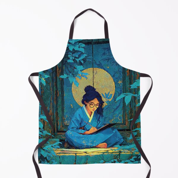 Item preview, Wise and Courageous Woman Scholar Under Moonlight designed and sold by IRRI_3212.