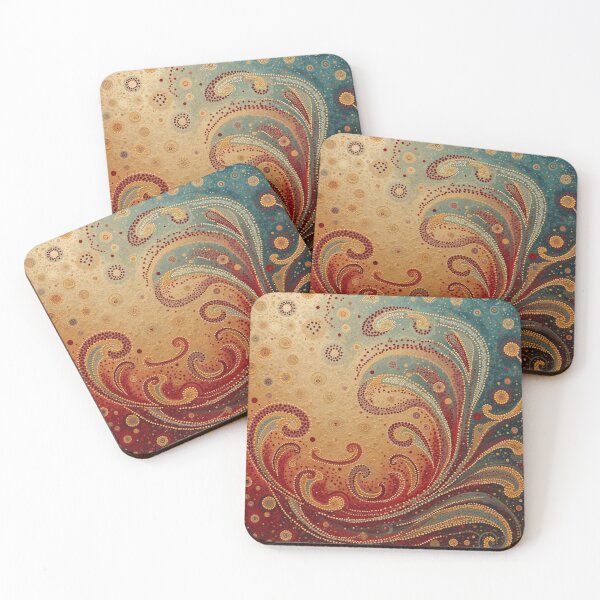 Item preview, Aboriginal Inspired Art - Romantic Curls of Flame designed and sold by GrinGalore.