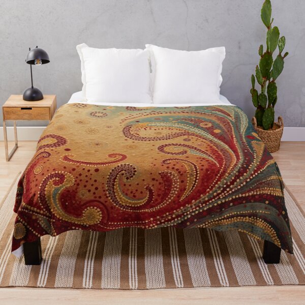 Item preview, Aboriginal Inspired Art - Romantic Curls of Flame designed and sold by GrinGalore.