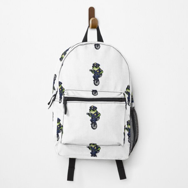 Item preview, Frog on patrol on a unicycle designed and sold by FroggyOnly.