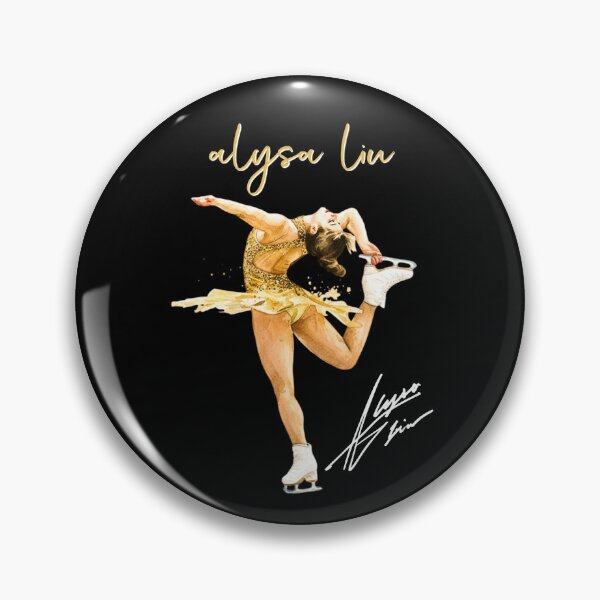Item preview, Alysa Liu Figure Ice Skating Vintage Watercolor designed and sold by ClarenceGarza.