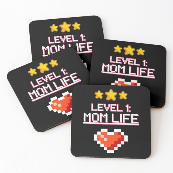 Item preview, Level 1 Mom Life - Funny New Gamer Mother Pixel Art Gift designed and sold by JB-designstudio.