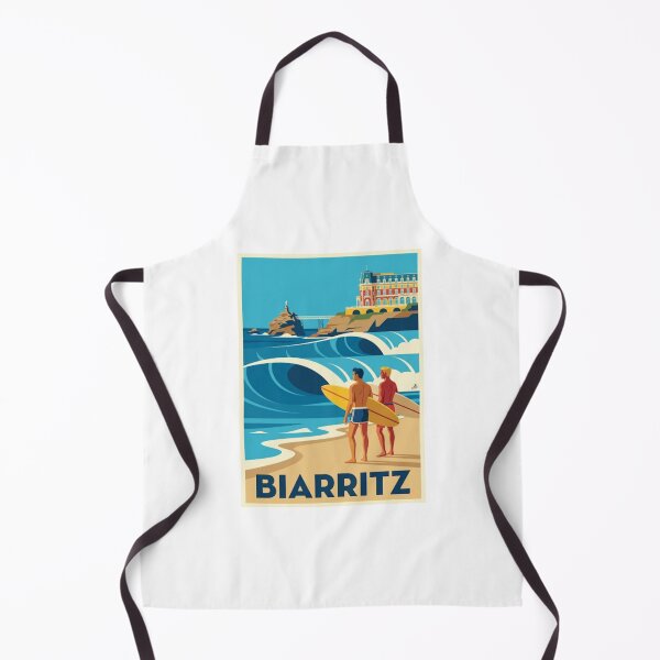 Item preview, Biarritz Surf Travel Poster – French Atlantic Coast Illustration – Neo Retro Ocean Wall Art designed and sold by jlg-creative.