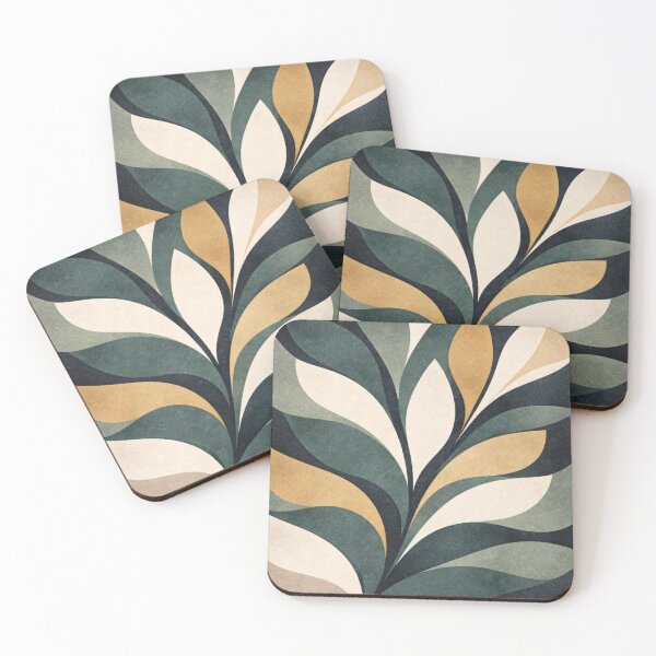 Item preview, Dark Botanical Leaves Art – Luxury Modern Decor designed and sold by the-dovlat.