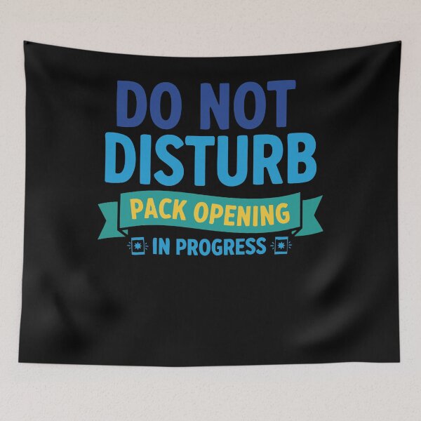 Item preview, Do Not Disturb Pack Opening In Progress Trading designed and sold by LuminOrb.