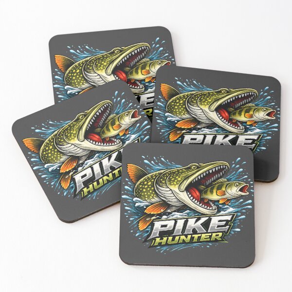Item preview, Pike Hunter – Aggressive Northern Pike Fishing T-Shirt Design designed and sold by Dog Vibes.