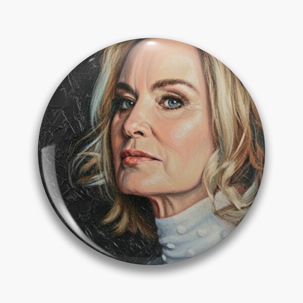 Item preview, The Matriarch: Jessica Lange Steely Impasto Portrait designed and sold by Art's Diner.