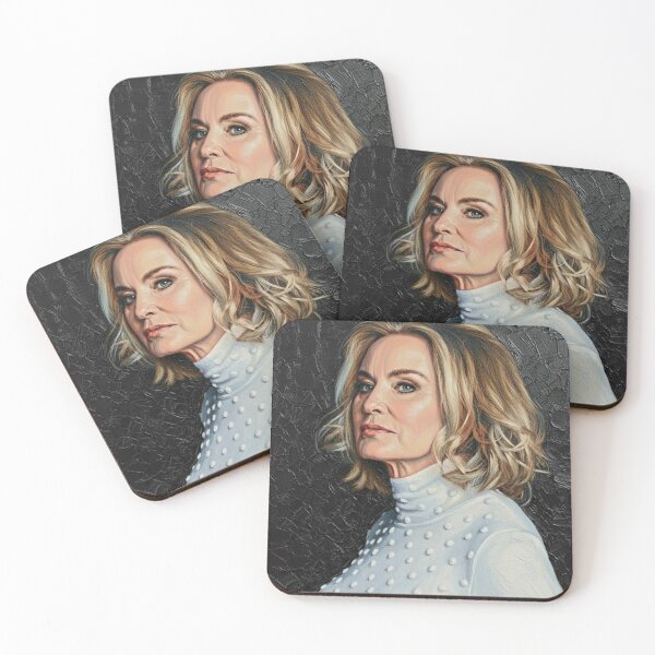 Item preview, The Matriarch: Jessica Lange Steely Impasto Portrait designed and sold by Art's Diner.
