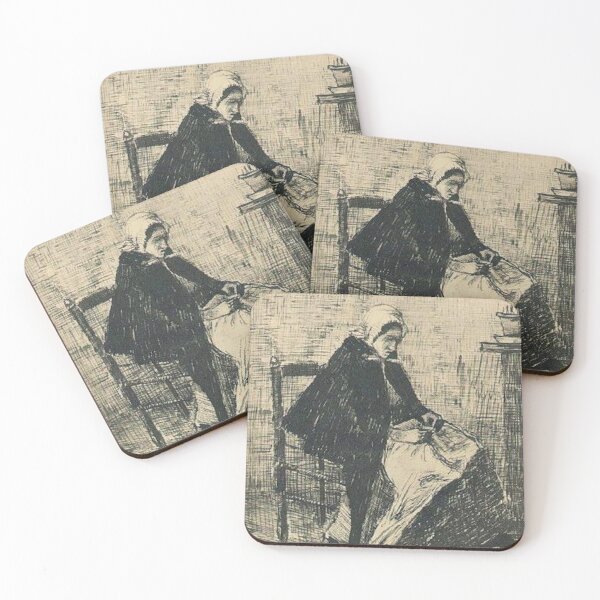 Item preview, Scheveningen Woman Sewing designed and sold by SharonTheFirst.