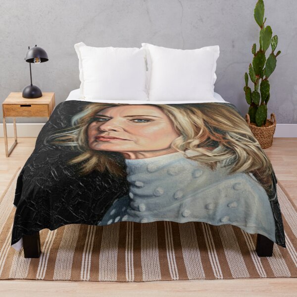 Item preview, The Matriarch: Jessica Lange Steely Impasto Portrait designed and sold by Art's Diner.