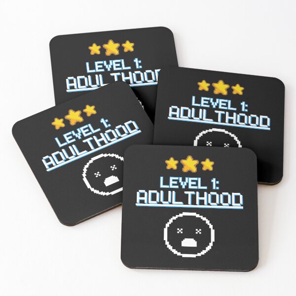 Item preview, Level 1 Adulthood - Funny 18th Birthday Gamer Pixel Art designed and sold by JB-designstudio.