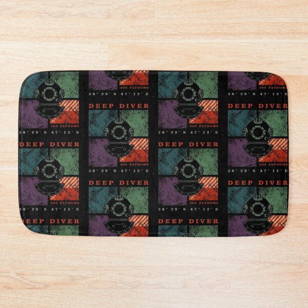 Item preview, Deep Diver – 300 Fathoms Vintage Emblem designed and sold by Dogandesighn.