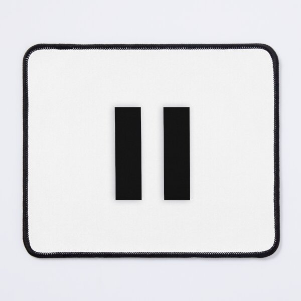 Item preview, PAUSE Symbol — Black Minimal Bold Type Statement designed and sold by WORDPAUSE.