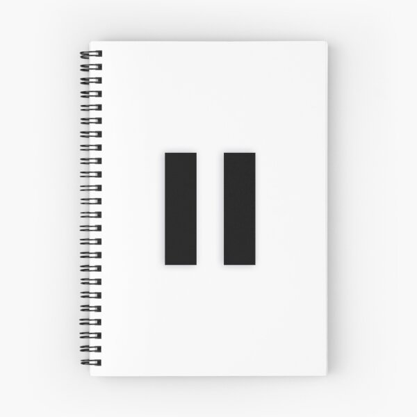 Item preview, PAUSE Symbol — Black Minimal Bold Type Statement designed and sold by WORDPAUSE.