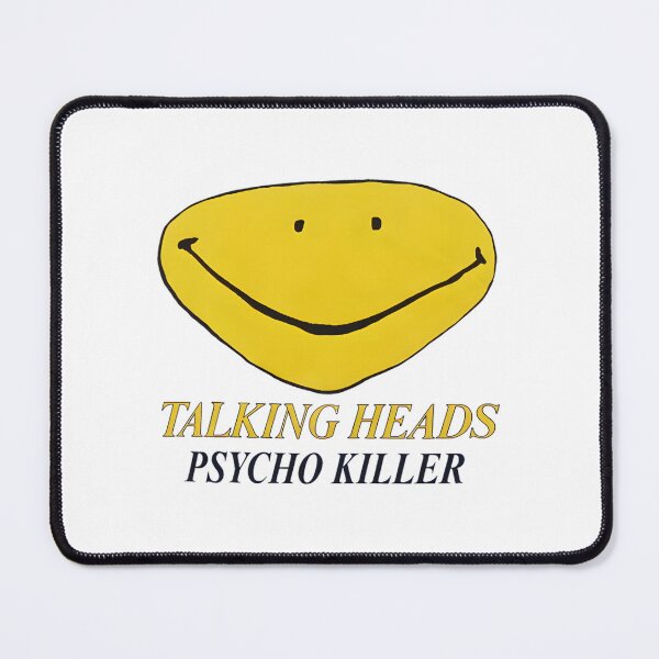 Item preview, Talking Heads Psycho Killer – Yellow Smiley Face designed and sold by DingDongV.