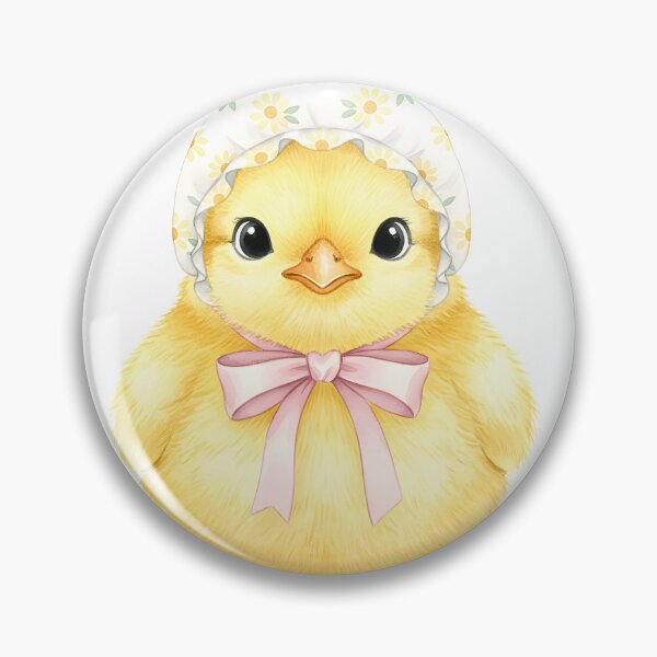 Item preview, Watercolor Chick in Bonnet designed and sold by Steele-Art.