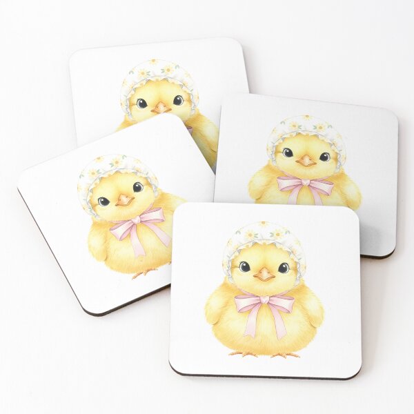 Item preview, Watercolor Chick in Bonnet designed and sold by Steele-Art.
