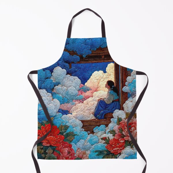 Item preview, Girl in Hanbok Among Dreaming Clouds designed and sold by IRRI_3212.