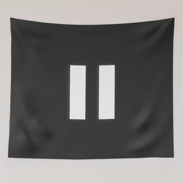 Item preview, PAUSE Symbol — White Minimal Bold Type Statement designed and sold by WORDPAUSE.