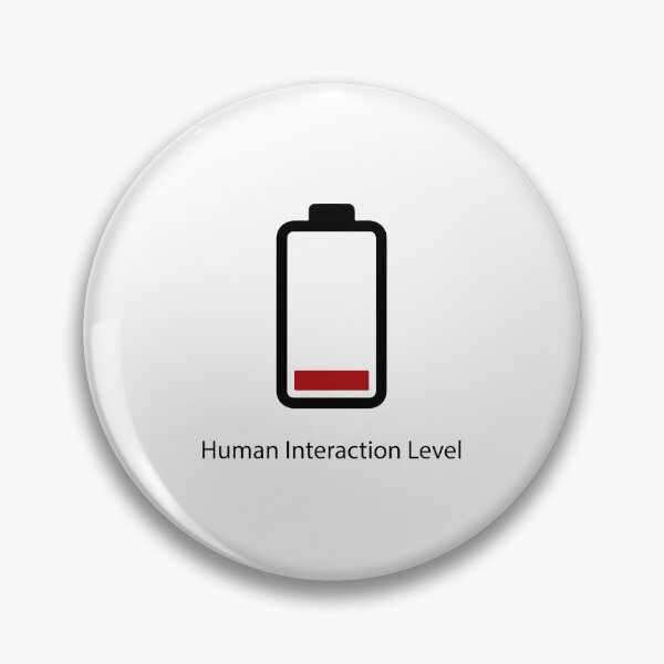 Item preview, Human Interaction Level Low Battery Funny Introvert Shirt, Social Battery Drain Tee, Anti Social Humor T-Shirt, Minimalist Battery Icon Design designed and sold by Design-Pro-21.