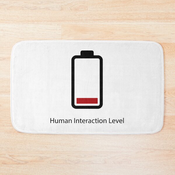 Item preview, Human Interaction Level Low Battery Funny Introvert Shirt, Social Battery Drain Tee, Anti Social Humor T-Shirt, Minimalist Battery Icon Design designed and sold by Design-Pro-21.
