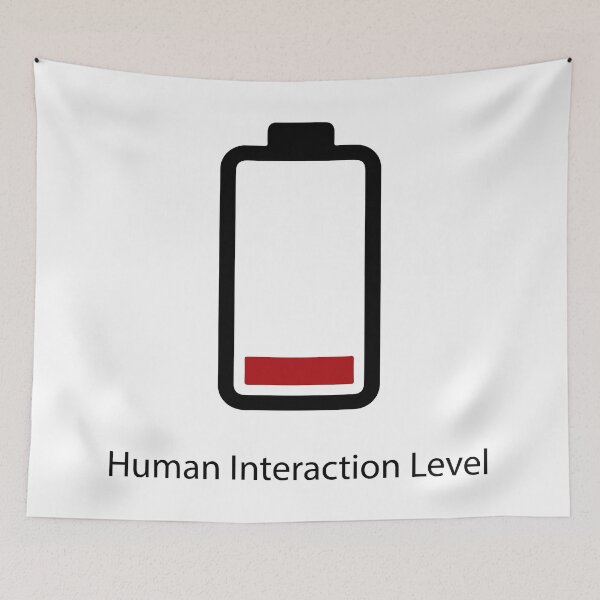 Item preview, Human Interaction Level Low Battery Funny Introvert Shirt, Social Battery Drain Tee, Anti Social Humor T-Shirt, Minimalist Battery Icon Design designed and sold by Design-Pro-21.
