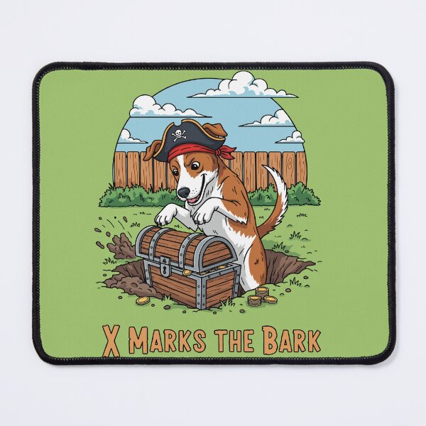 Item preview, X Marks the Bark Pirate Dog Treasure designed and sold by SillyPawsStudio.