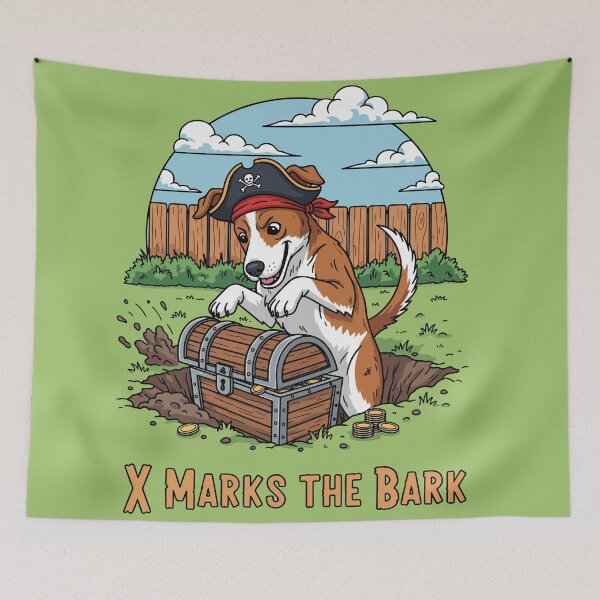 Item preview, X Marks the Bark Pirate Dog Treasure designed and sold by SillyPawsStudio.