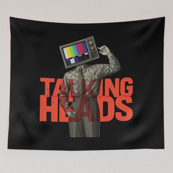 Item preview, Talking Heads TV Head – Surreal Television Man Retro designed and sold by DingDongV.