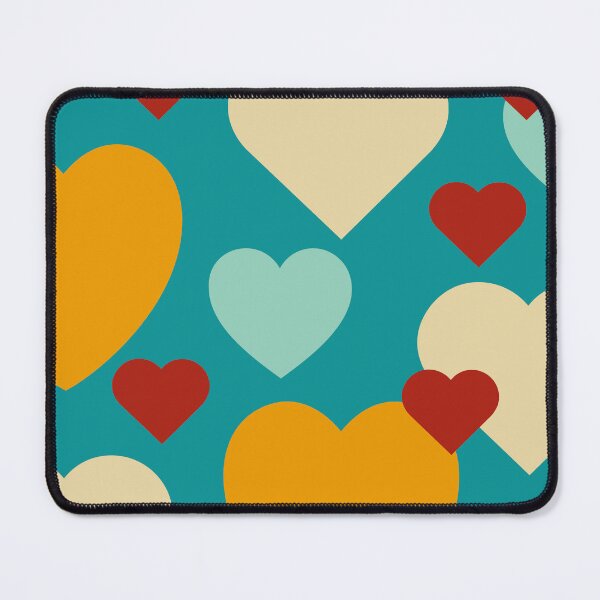 Item preview, Yellow, red, blue and creme hearts designed and sold by StefanStudioArt.