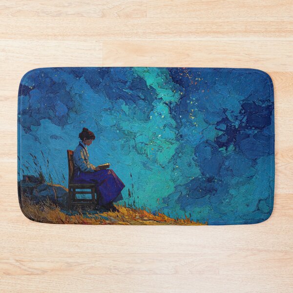 Item preview, Woman Reading Beneath the Starry Sky designed and sold by IRRI_3212.