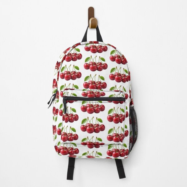 Item preview, Fresh Red Cherries With Green Leaves designed and sold by PriyankaSonara.