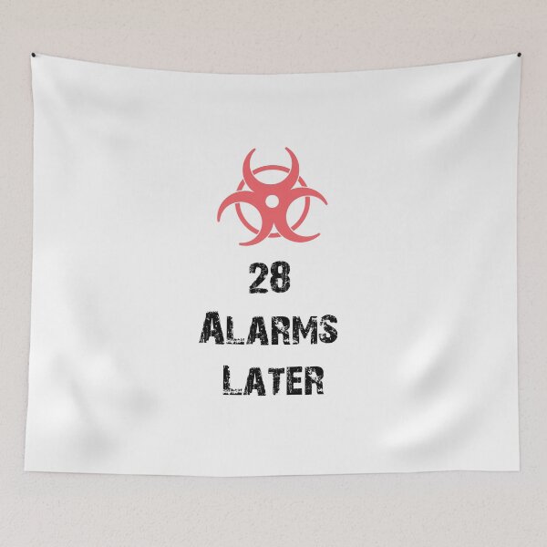 Item preview, 28 Alarms Later Funny Morning Quote Design designed and sold by PrimePixelCraft.