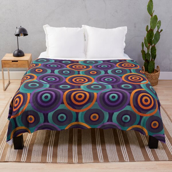 Item preview, Minimalist Purple and Teal Overlapping Circles Pattern designed and sold by DGtaLrtcom.