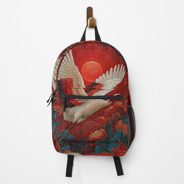 Item preview, Red Crane Beneath the Eternal Sun designed and sold by IRRI_3212.