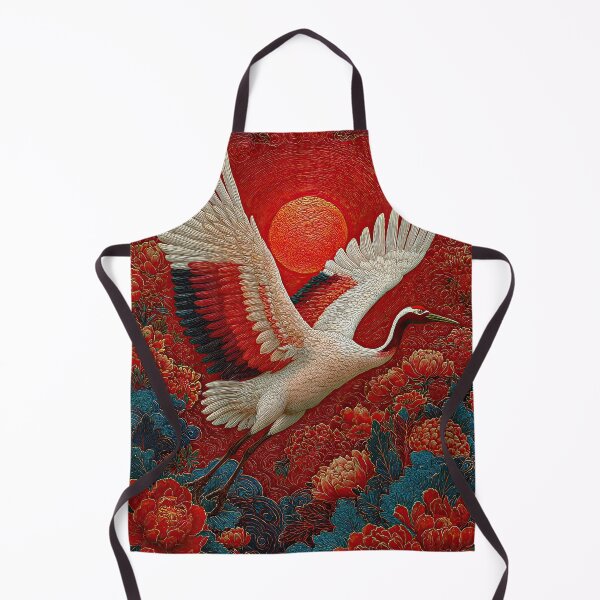 Item preview, Red Crane Beneath the Eternal Sun designed and sold by IRRI_3212.