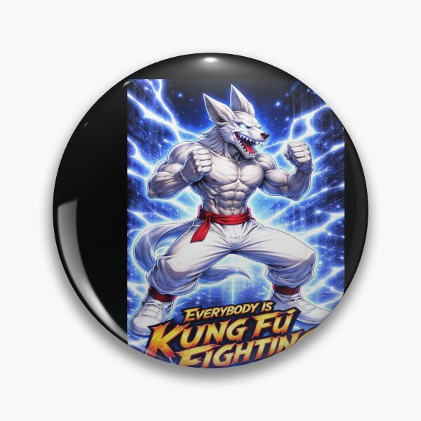 Item preview, Bad Wolf Kung Fu Fighting Theme (blue) designed and sold by NubesDesignCH.