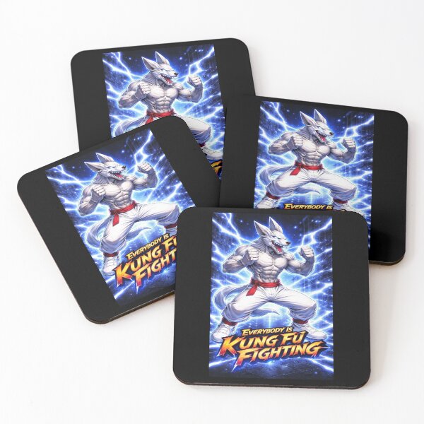 Item preview, Bad Wolf Kung Fu Fighting Theme (blue) designed and sold by NubesDesignCH.