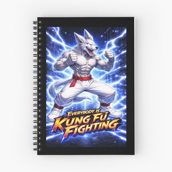 Item preview, Bad Wolf Kung Fu Fighting Theme (blue) designed and sold by NubesDesignCH.