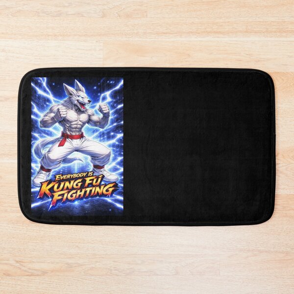 Item preview, Bad Wolf Kung Fu Fighting Theme (blue) designed and sold by NubesDesignCH.