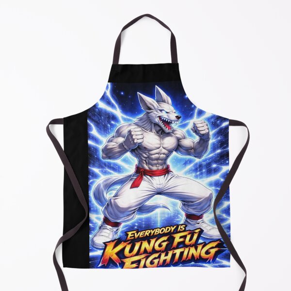 Item preview, Bad Wolf Kung Fu Fighting Theme (blue) designed and sold by NubesDesignCH.