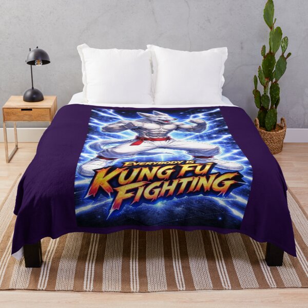 Item preview, Bad Wolf Kung Fu Fighting Theme (blue) designed and sold by NubesDesignCH.