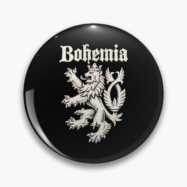 Item preview, Bohemia Heraldic Czech Lion Vintage Crest designed and sold by MehMerchTees.