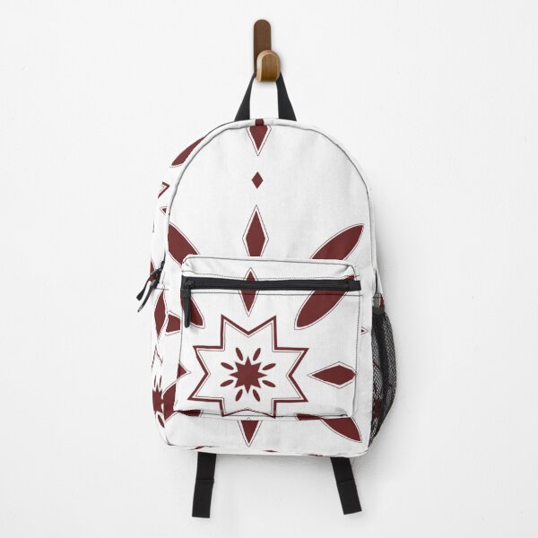 Item preview, Elegant Maroon Mandala Geometric Pattern - Minimalist Star Tile Ornament designed and sold by LYAN-STORE.