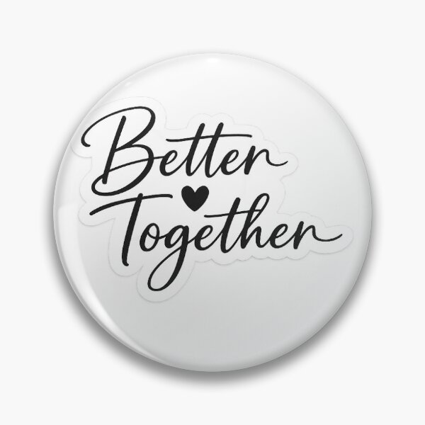 Item preview, Better Together Romantic Couple Sticker | Cute Love Aesthetic Sticker designed and sold by Lovestickerco.